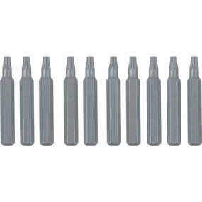Wiha Tools 75660 System 4 TORX Micro Bits, T1 x 28 mm, 10 Pk.