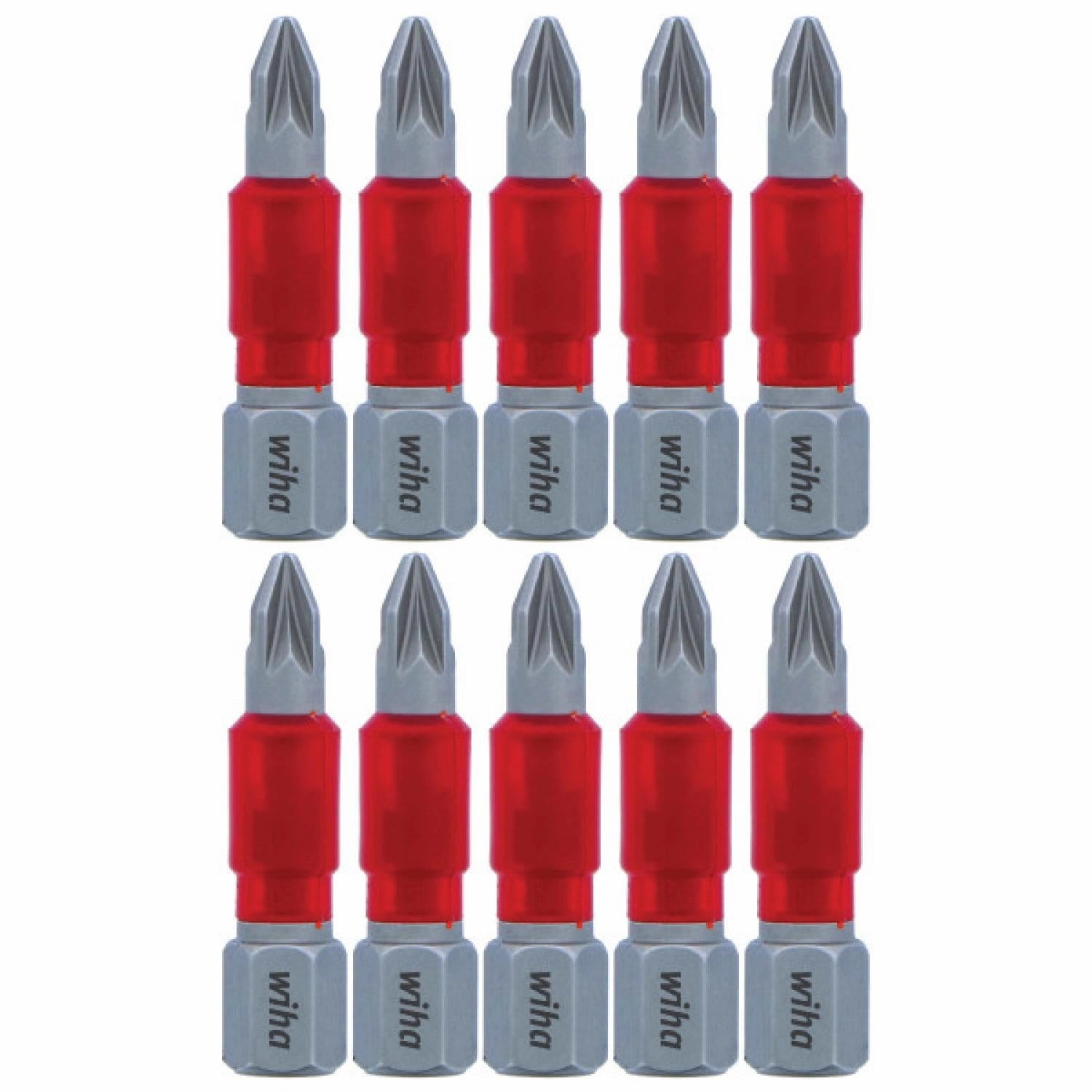 Wiha Tools 76506 MaxxTor Impact Bit Pozidriv #1 x 29mm - 10 Pack