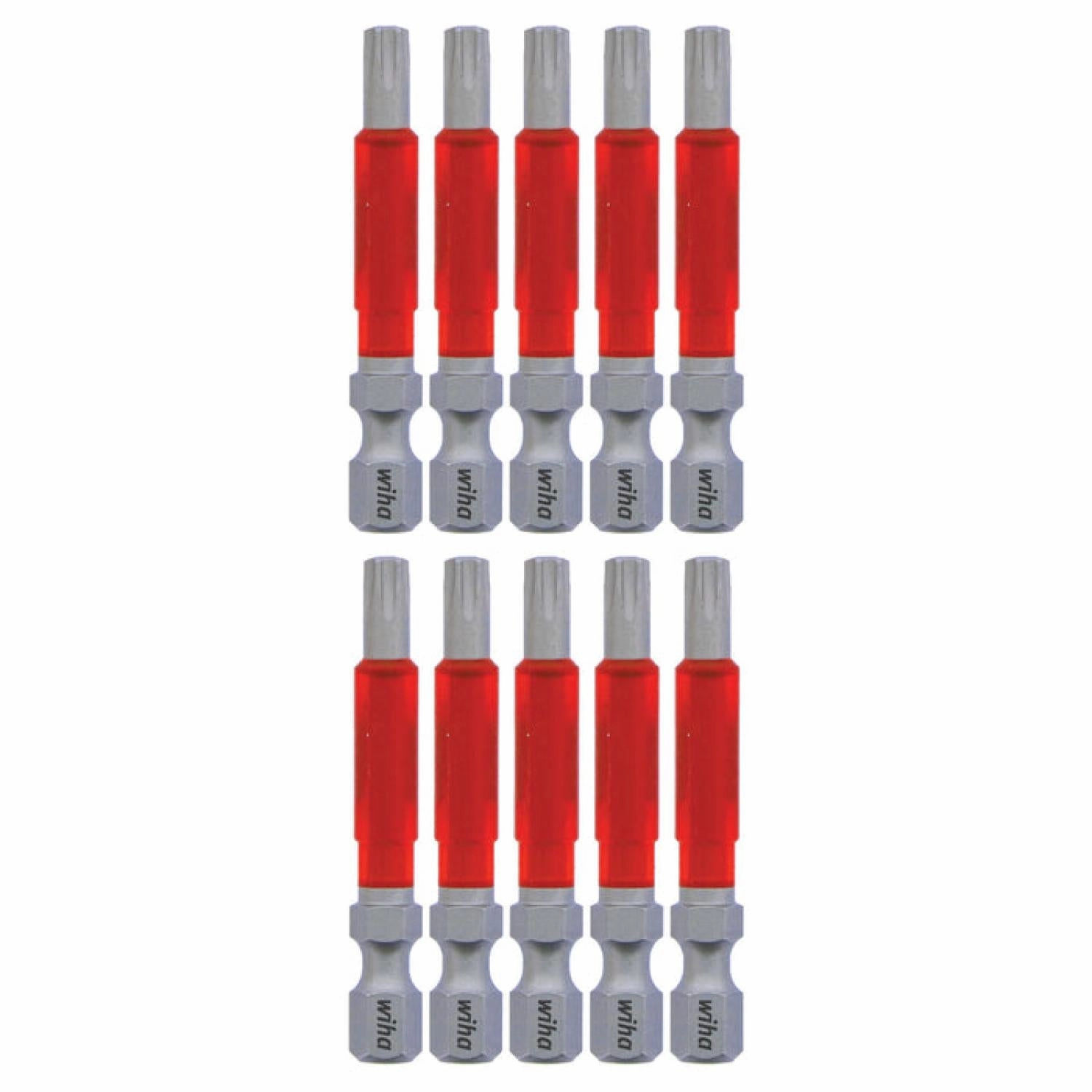 Wiha Tools 76557 MaxxTor Impact Bit TORX T27x 49mm - 10 Pack