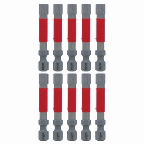 Wiha Tools 76566 MaxxTor Impact Bit Hex 6.0mm x 49mm - 10 Pack