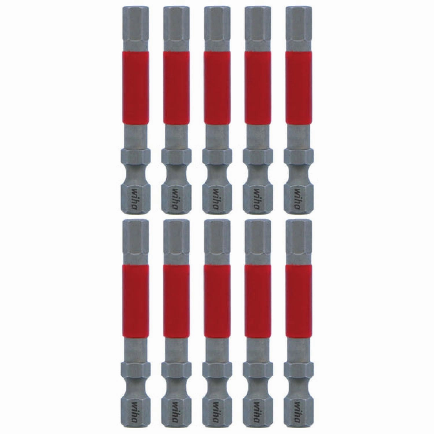 Wiha Tools 76574 MaxxTor Impact Bit Hex 7/32" x 49mm - 10 Pack