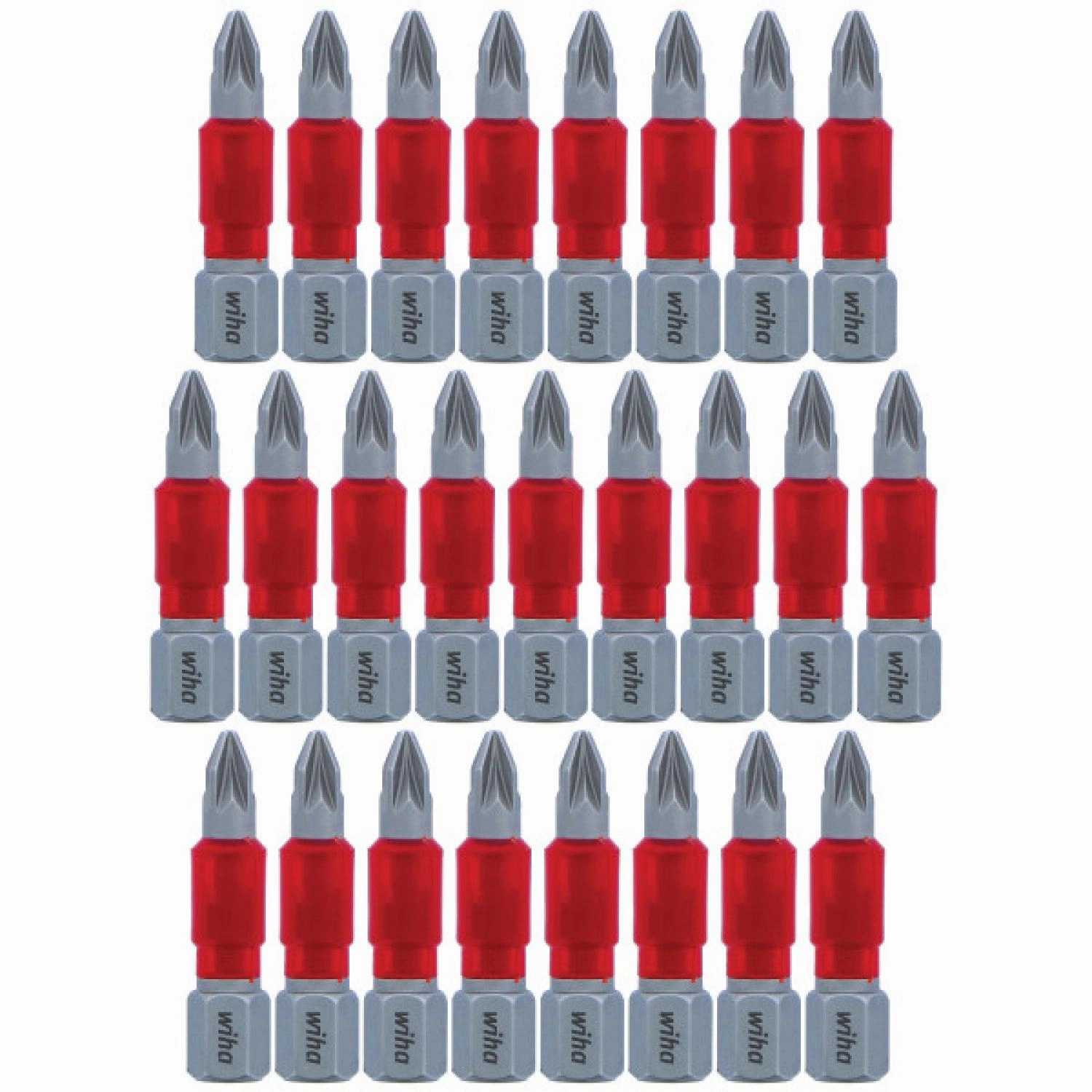 Wiha Tools 76606 MaxxTor Impact Bit Pozidriv #1 - 29mm - 25 Pack