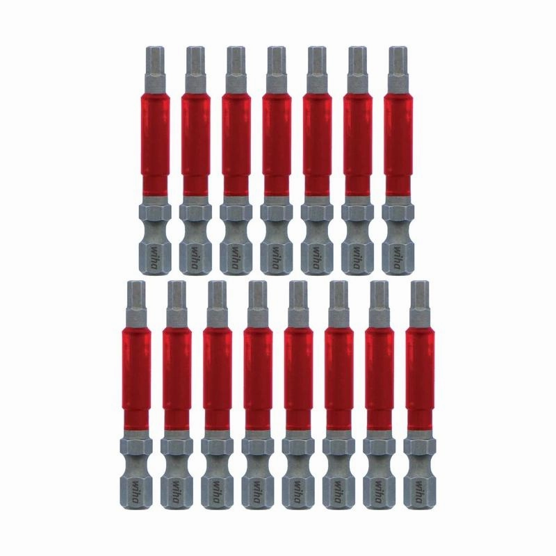 Wiha Tools 76671 MaxxTor Impact Bit Hex 9/64" - 49mm - 15 Pack