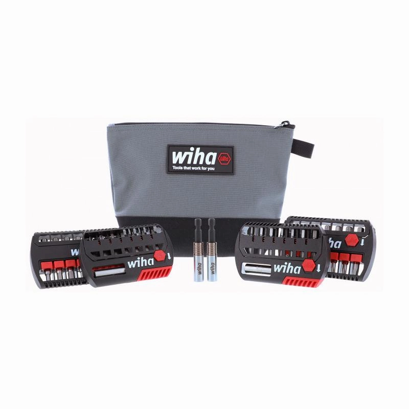 Wiha Tools 76886 34 Piece MaxxTor Impact Bits Set with General Purpose Zipper Pouch