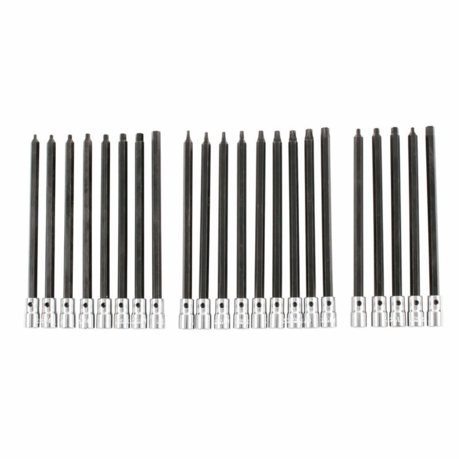 Wiha Tools 77198 22 Piece TORX/Hex Inch/Metric 1/4" Drive Bit Socket Set