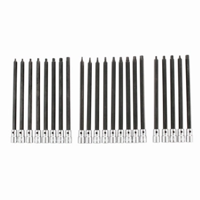 Wiha Tools 77198 22 Piece TORX/Hex Inch/Metric 1/4" Drive Bit Socket Set