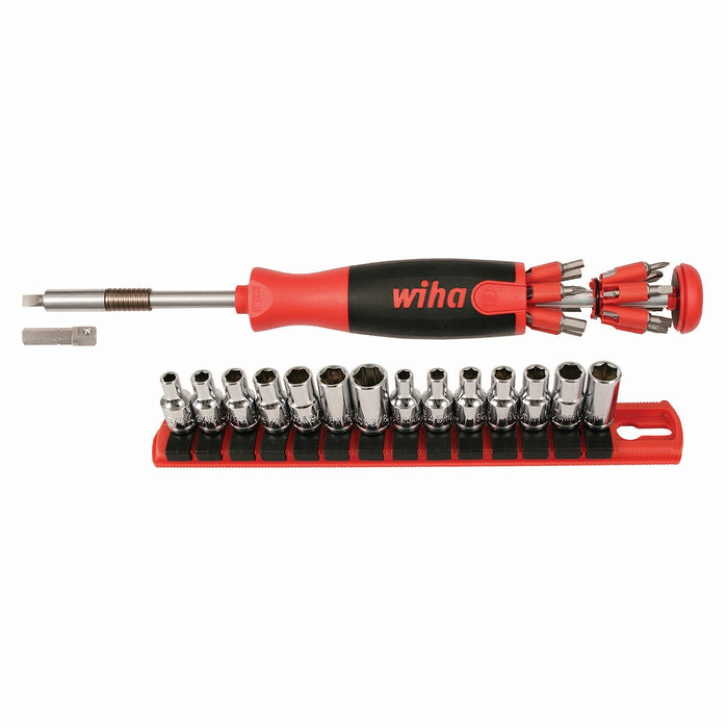Wiha Tools 77793  29 Piece Ultra Driver 26-in-1 Bit Holder and Socket Set
