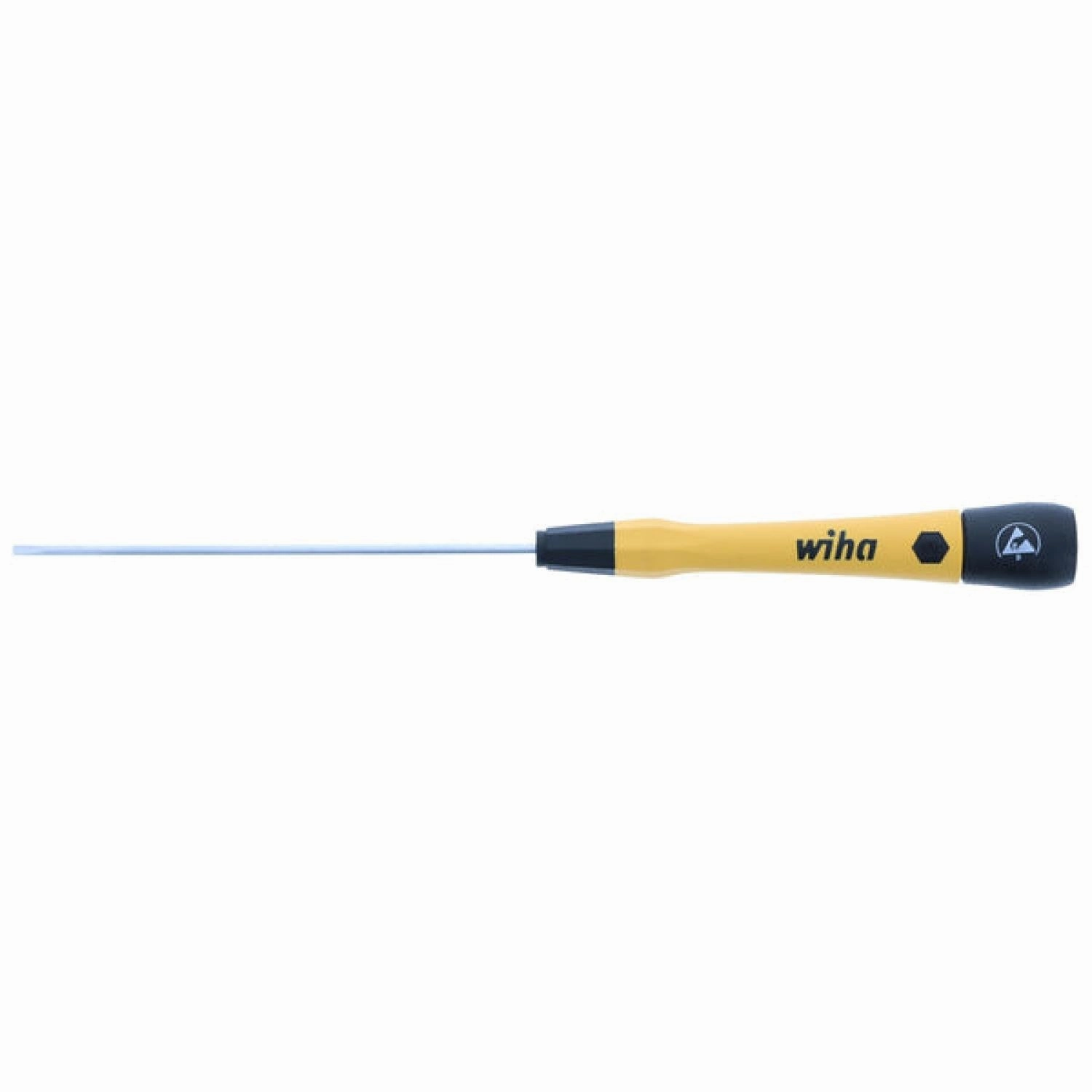 Wiha Tools Tools 27275 ESD PicoFinish Precision Slotted Screwdriver - 2.0mm x 100mm