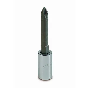 Wright Tool 2267 1/4" Drive Screwdriver Bit Socket w/Long Length Phillips Bit - #1