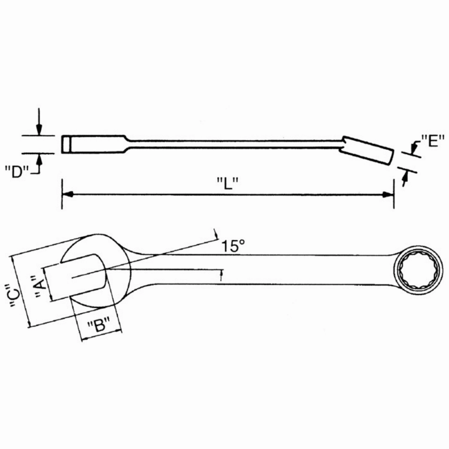 Wright Tool 11-41MM Combination Wrench  2.0 12 Point Metric Satin - 41mm