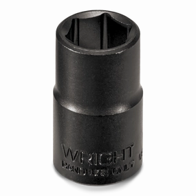 Wright Tool 33030 3/8" Drive 6 Point Standard Black Industrial Socket - 15/16"