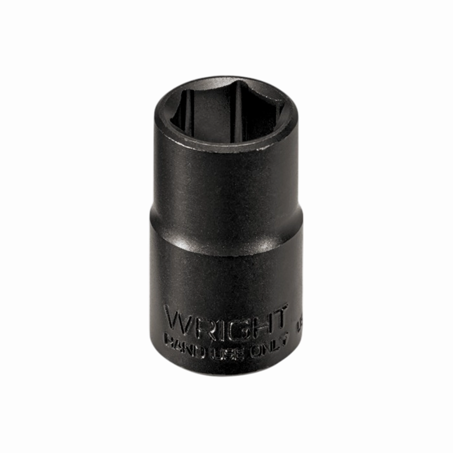 Wright Tool 34018 1/2" Drive 6 Point Standard Black Industrial Socket - 9/16"