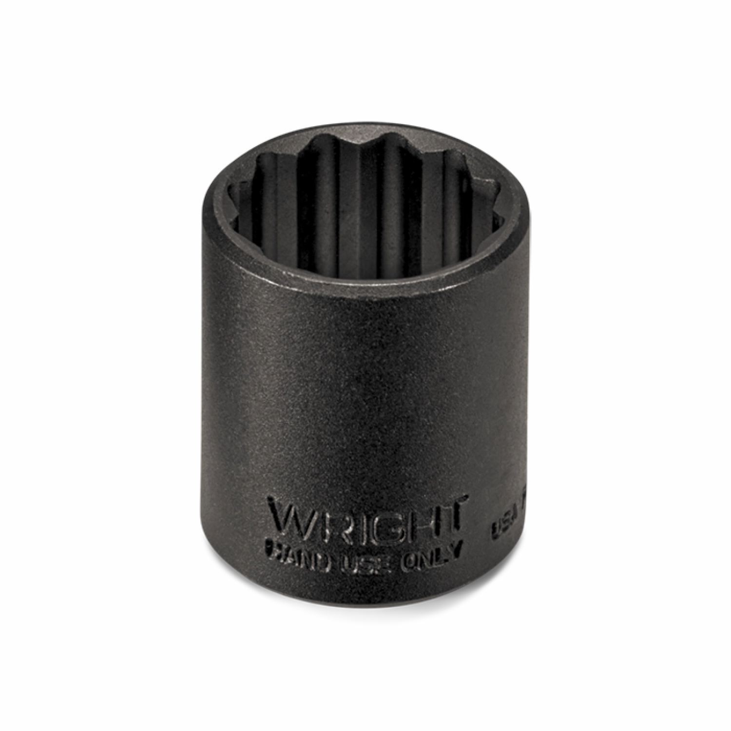 Wright Tool 34034 1/2" Drive 6 Point Standard Black Industrial Socket - 1-1/16"