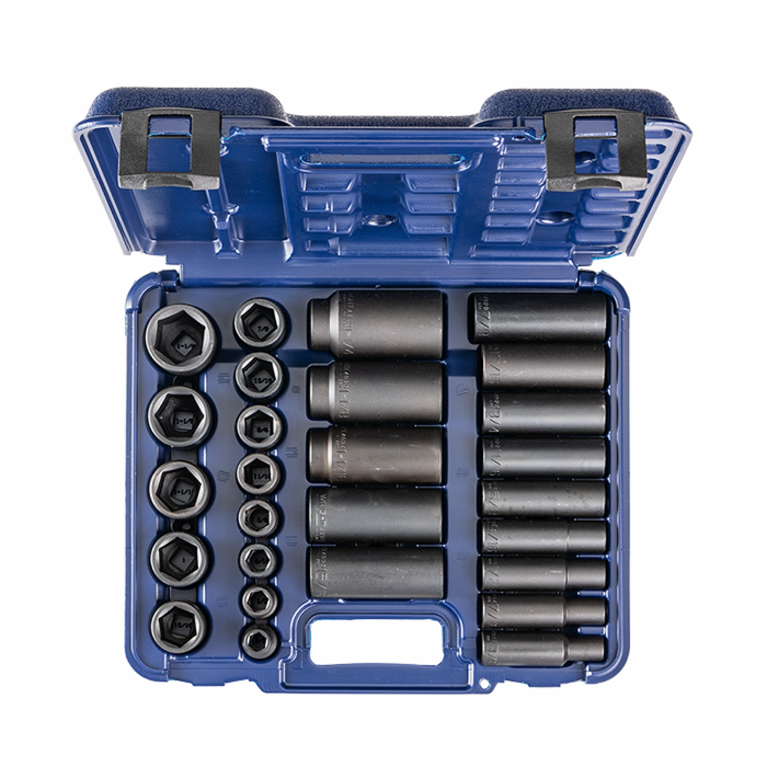 Wright Tool  46667-MC Set 6 Pt. Standard & Deep Metric Impact Socket Set 32 Pc