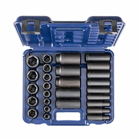 Wright Tool  46667-MC Set 6 Pt. Standard & Deep Metric Impact Socket Set 32 Pc